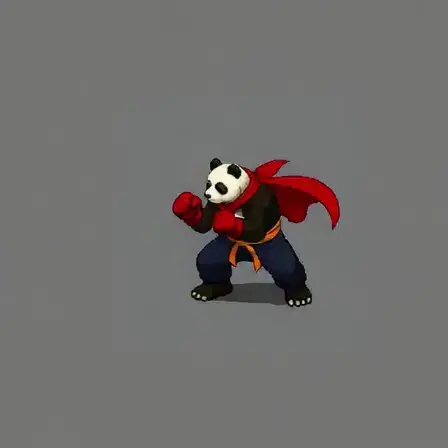 Panda Cross Punch Down-Left