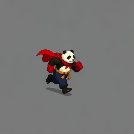 Fast Run — AI-generated game sprite animation style