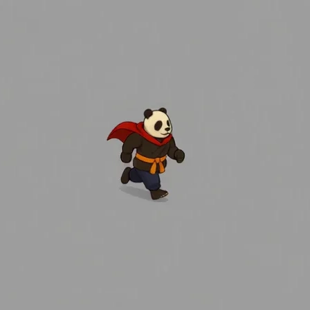Goofy Running — AI-generated game sprite animation style