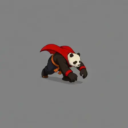 Monster Run — AI-generated game sprite animation style
