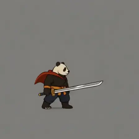 Outward Slash V4 — AI-generated game sprite animation example