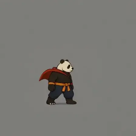Shoryuken V4 — AI-generated game sprite animation example