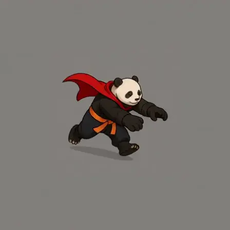 Zombie Run — AI-generated game sprite animation style