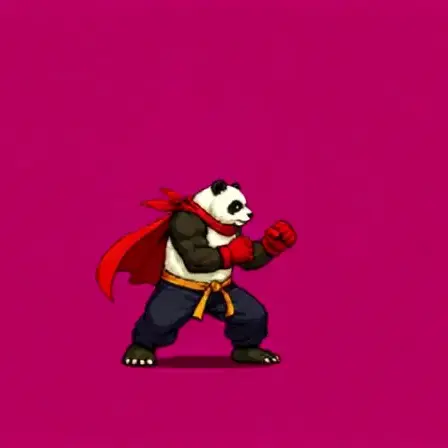 Spinning Kick — AI-generated game sprite animation example